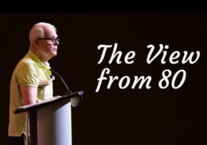 Pastor Gordon MacDonald celebrated 80 years of life and shared a keynote on "The View from 80."