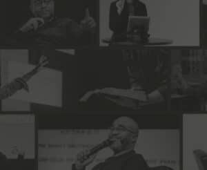 A black and white photo collage of people. DVULI offers Preaching Master Class Discipling Out Racism for spiritual development.