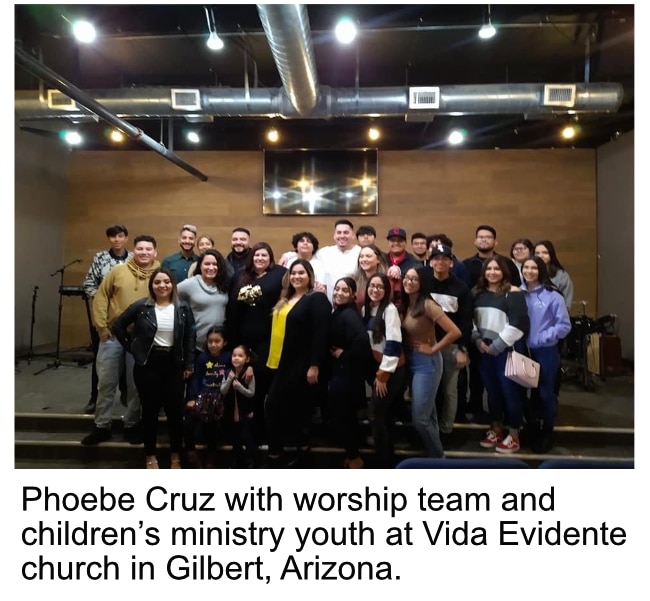 Phoebe Cruz and team at Vida Evidente church in Gilbert, Arizona.