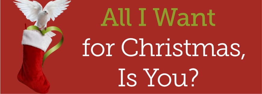 A Christmas stocking with "All I Want for Christmas is You", amid a divided country in need of humility and unity.