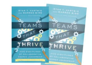 Teams That Thrive by Misael Guzman (Newark 2014) is a useful book cover for leaders seeking key principles and disciplines.