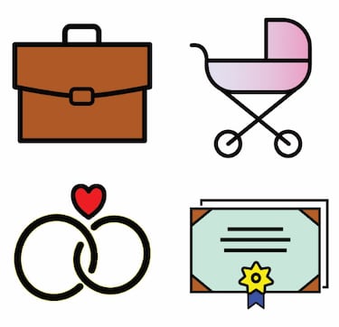 DVULI Alumni Updates featuring a set of icons for a wedding- resources for urban youth leaders.