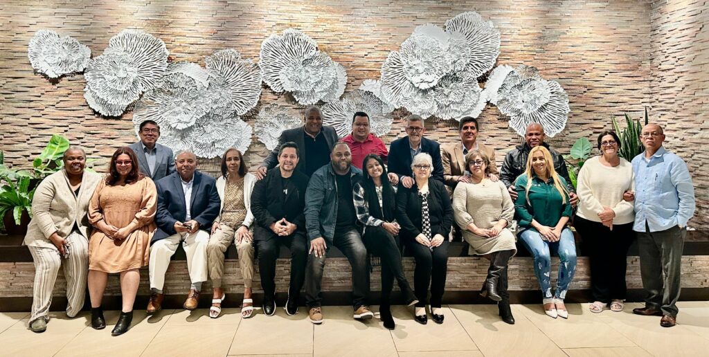 group photo of Latino leaders in Boston